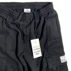 画像3: PRO CLUB Fleece Cargo Shorts - Black (3)
