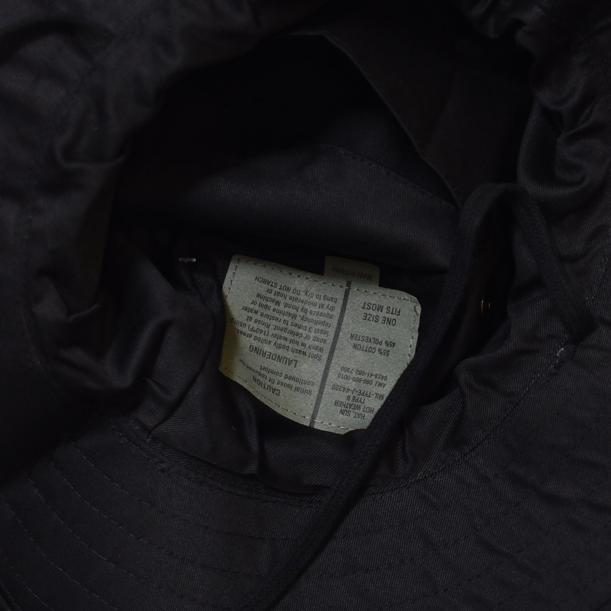 画像2: Rothco Adjustable Boonie Hat - Black (2)