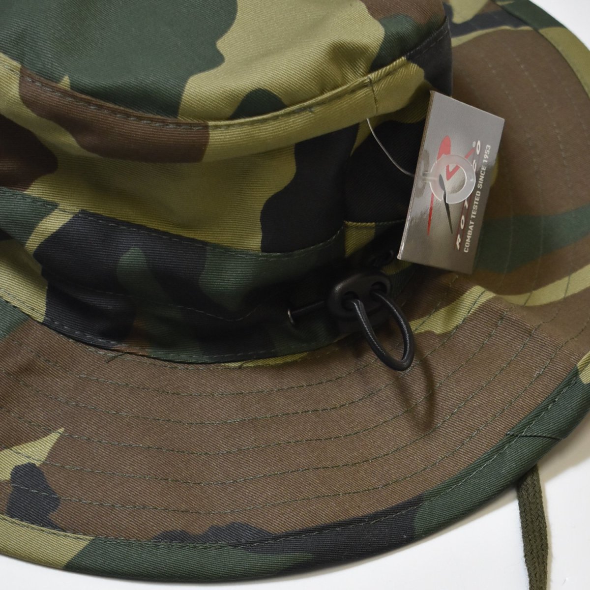 画像2: Rothco Adjustable Boonie Hat - Woodland Camo (2)