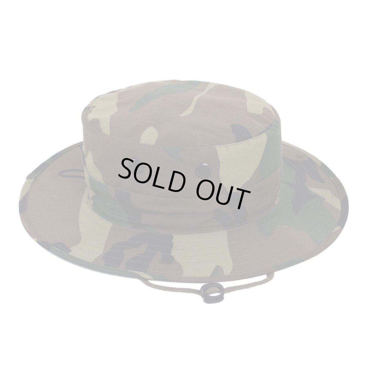 画像1: Rothco Adjustable Boonie Hat - Woodland Camo (1)