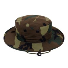 画像1: Rothco Adjustable Boonie Hat - Woodland Camo (1)
