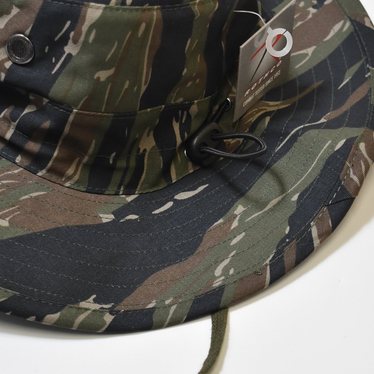 画像3: Rothco Adjustable Boonie Hat - Tiger Stripe Camo (3)
