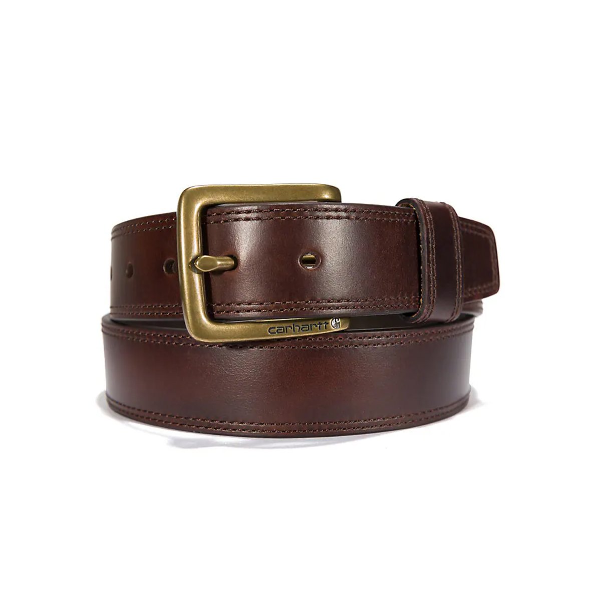 画像1: Carhartt USA Hamilton Leather Belt - Dark Brown (1)