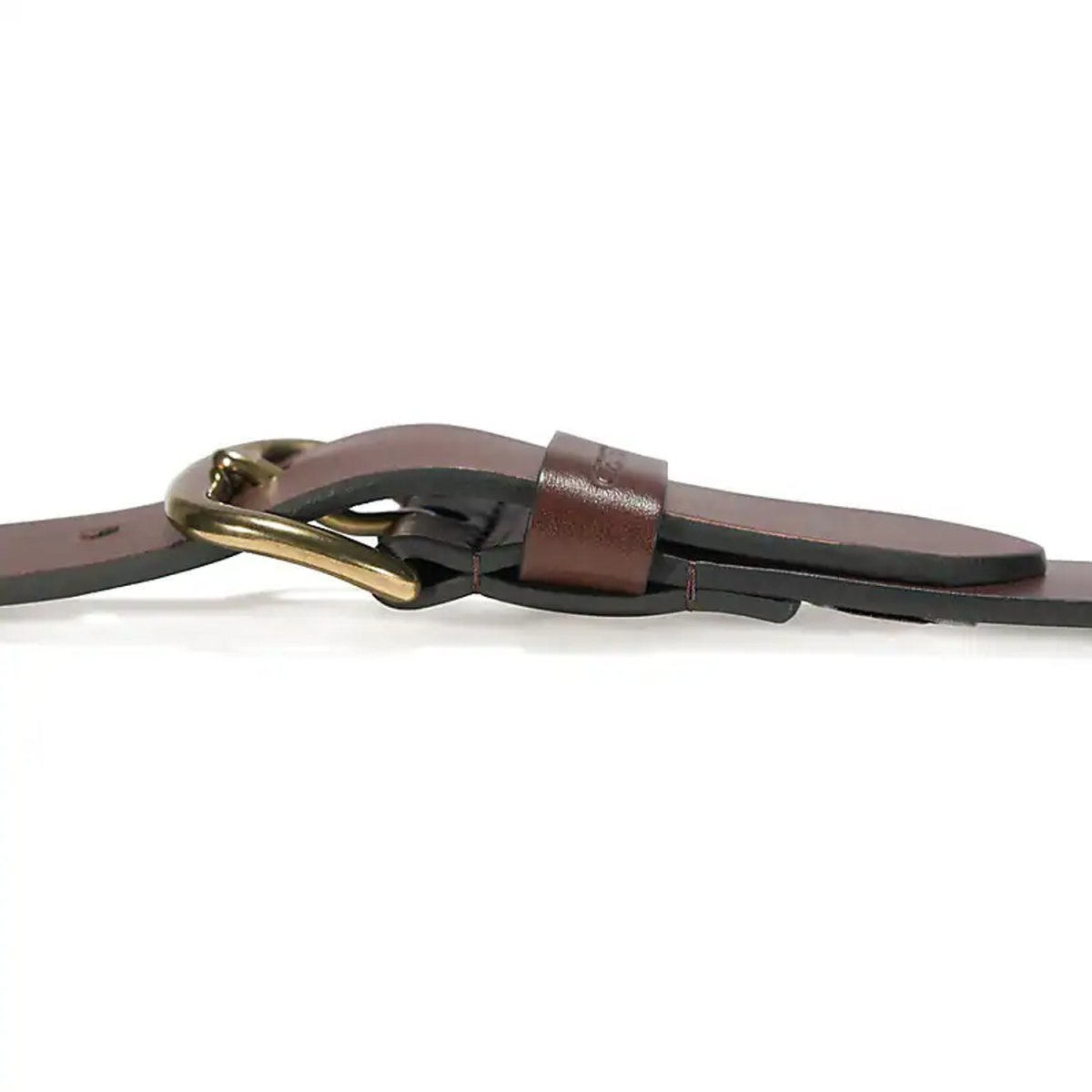 画像2: Carhartt USA Bridle Leather Classic Buckle Belt - Brpwn (2)