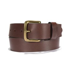 画像1: Carhartt USA Bridle Leather Classic Buckle Belt - Brpwn (1)