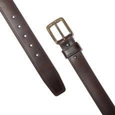 画像4: Carhartt USA Hamilton Leather Belt - Dark Brown (4)