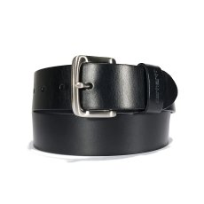 画像1: Carhartt USA Bridle Leather Classic Buckle Belt - Black (1)