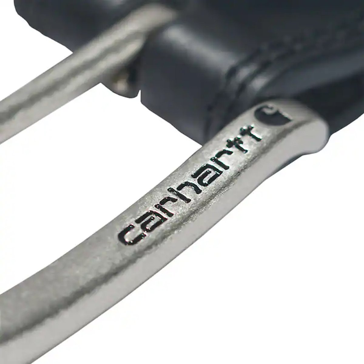画像3: Carhartt USA Engraved Buckle Leather Belt - Black (3)