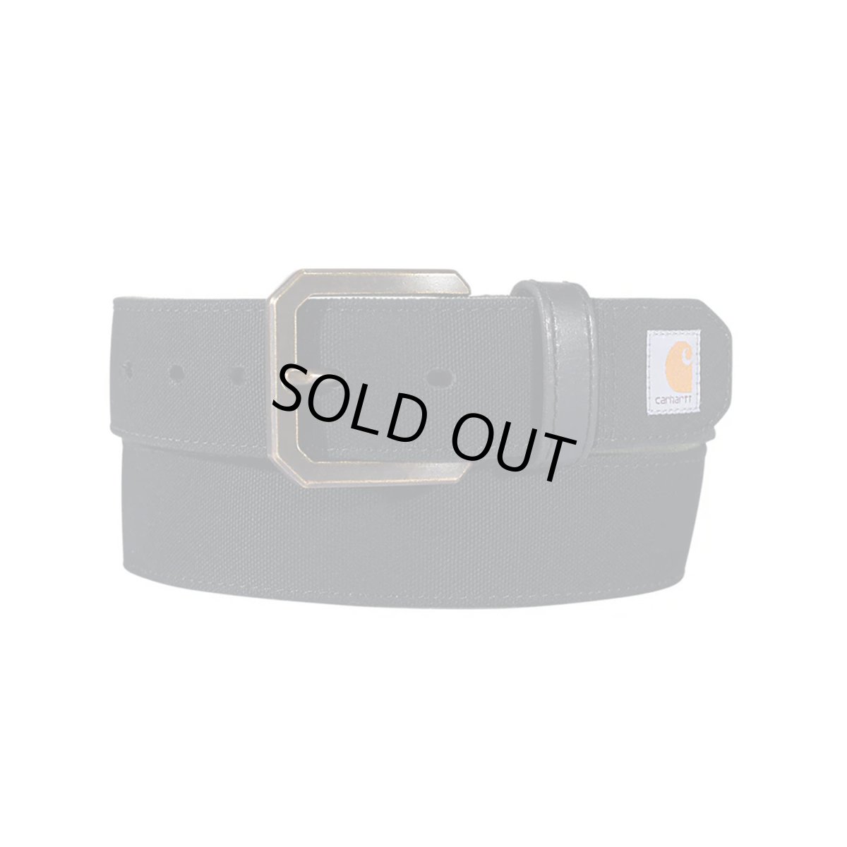 画像1: Carhartt USA Canvas Duck Belt - Black (1)