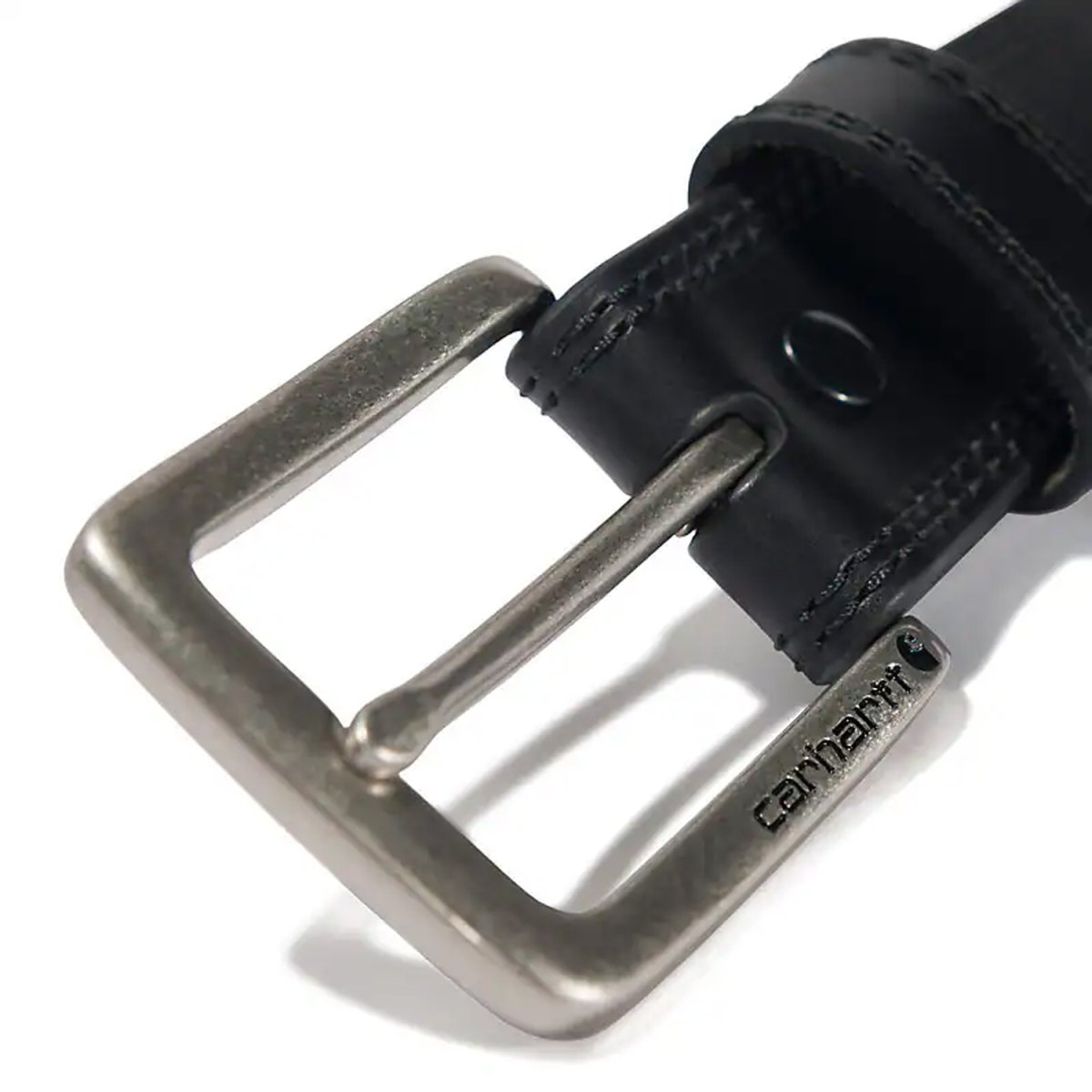 画像2: Carhartt USA Engraved Buckle Leather Belt - Black (2)