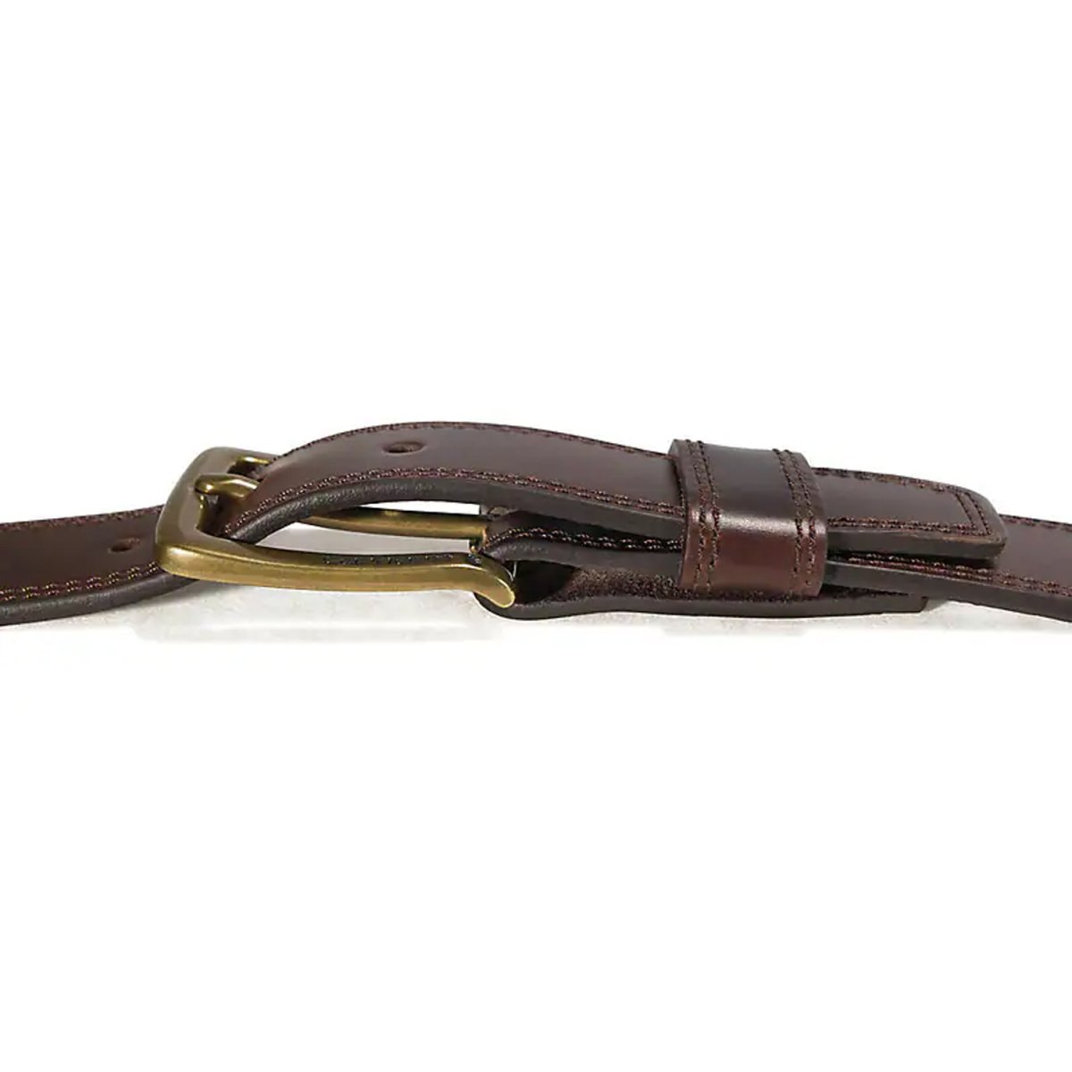 画像5: Carhartt USA Engraved Buckle Leather Belt - Dark Brown (5)