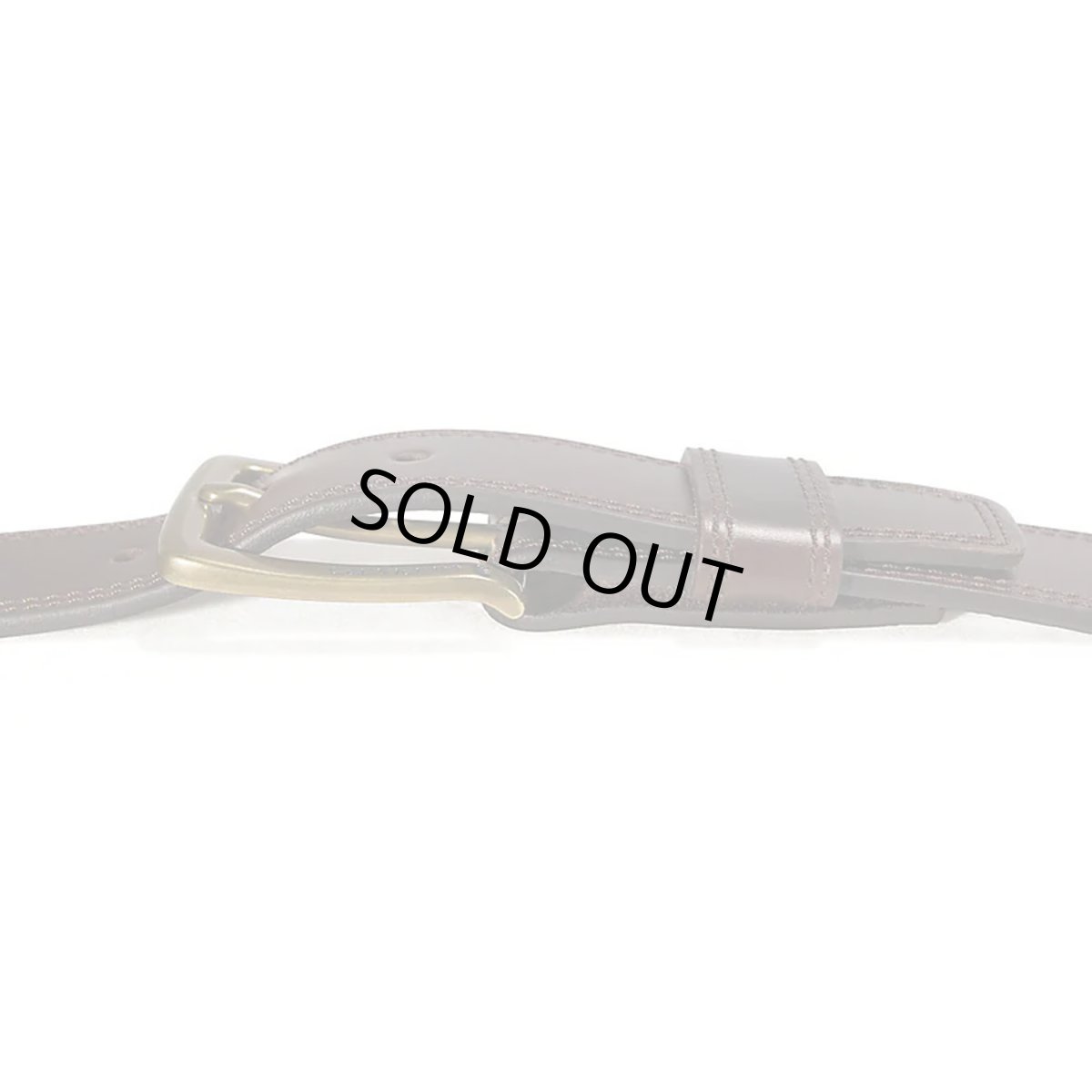 画像5: Carhartt USA Engraved Buckle Leather Belt - Dark Brown (5)