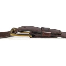 画像5: Carhartt USA Hamilton Leather Belt - Dark Brown (5)