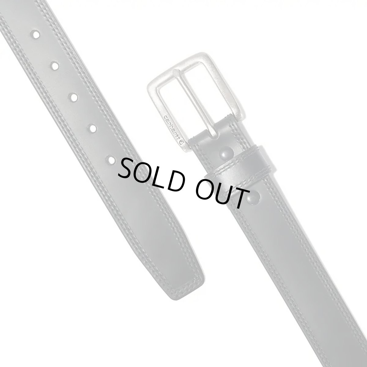 画像4: Carhartt USA Engraved Buckle Leather Belt - Black (4)