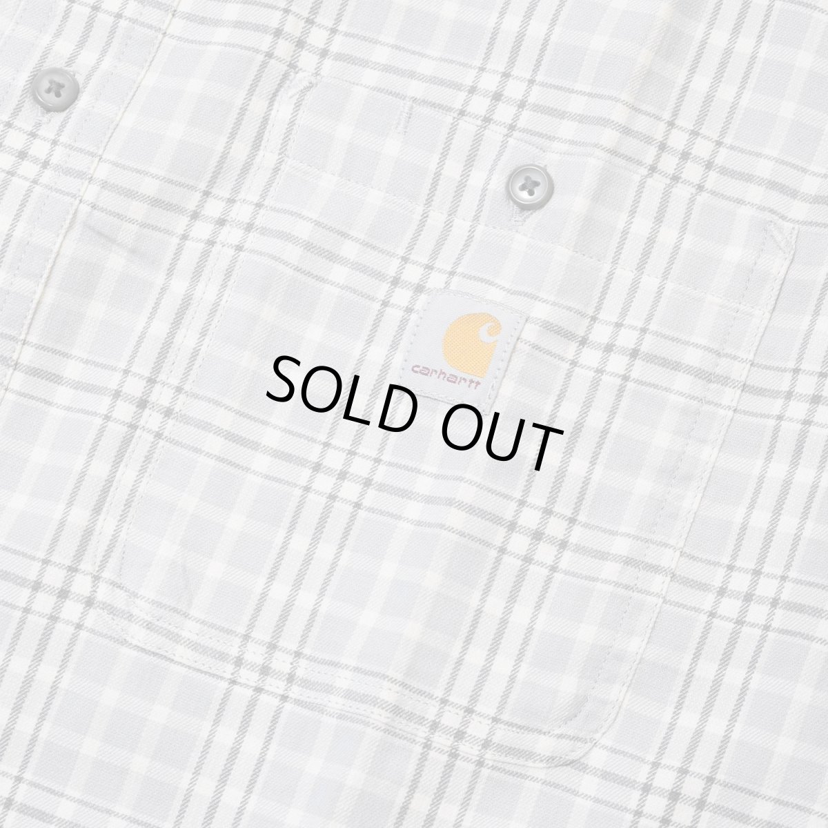 画像3: Carhartt USA #106745 Relaxed Fit Lightweight S/S Plaid Shirts - Carhartt Gray (3)