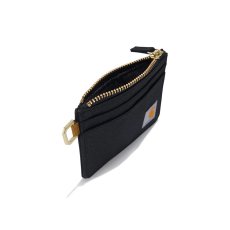 画像3: Carhartt USA Nylon Duck Zippered Card Keeper Wallet - Black (3)
