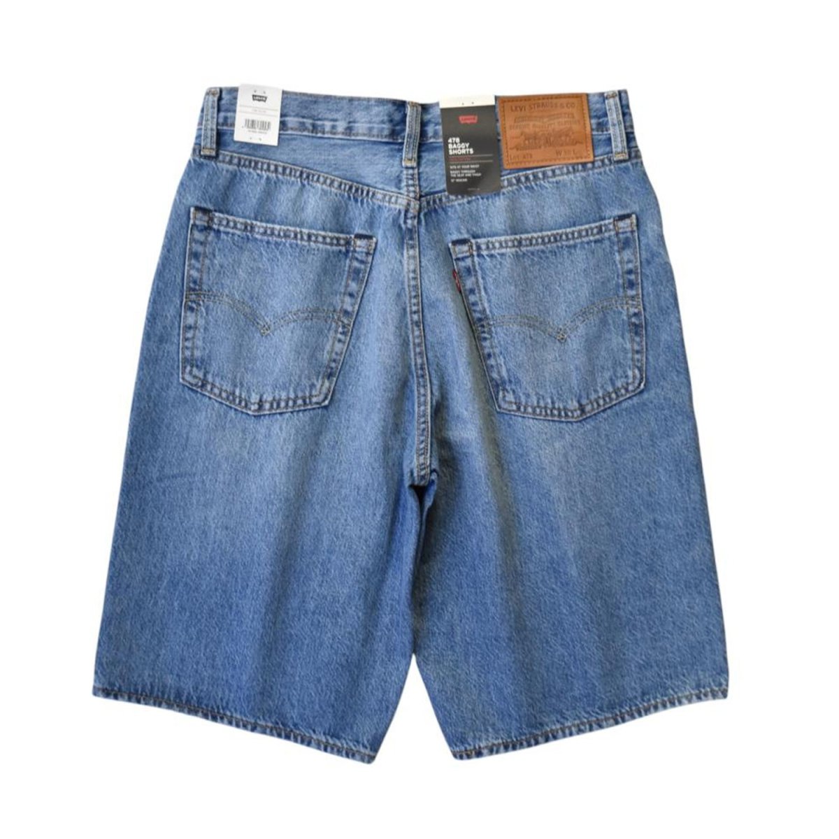 画像2: Levi's 478 Baggy Shorts - Medium Indigo (2)