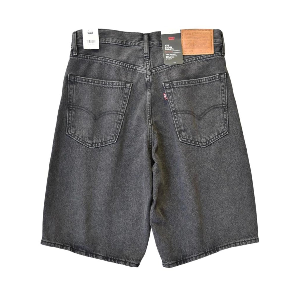 画像2: Levi's 478 Baggy Shorts - Black (2)