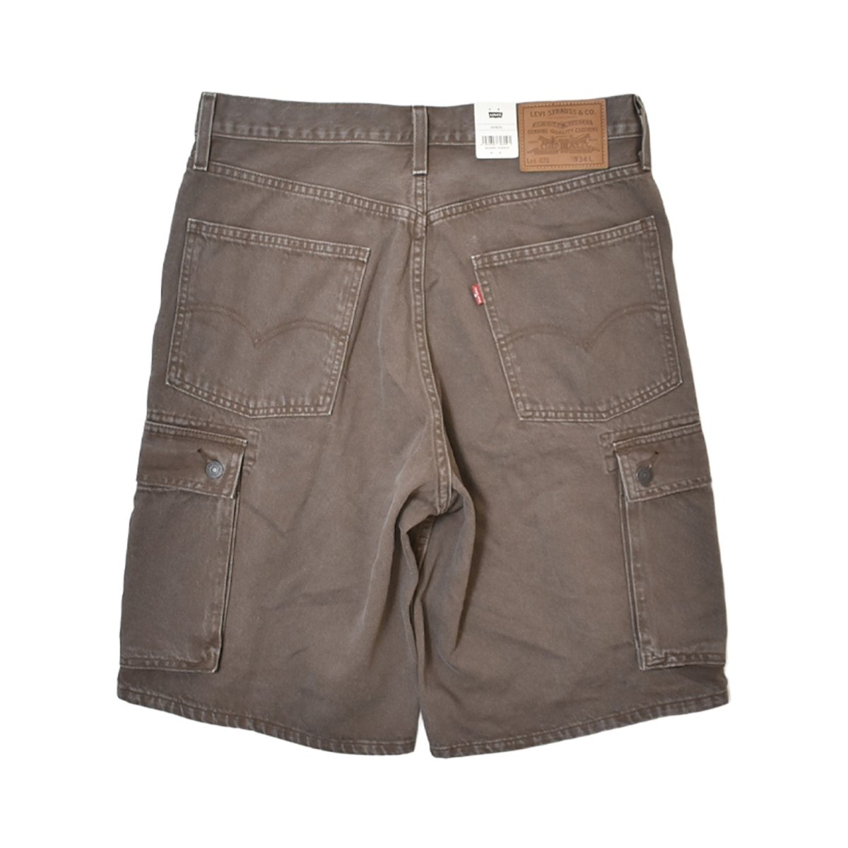 画像2: Levi's 478 Baggy Cargo Shorts - Brown (2)