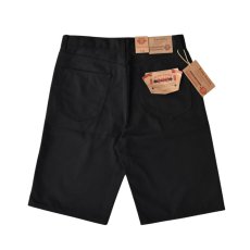 画像1: Kno-betta Baggy Denim Shorts - Jet Black (1)