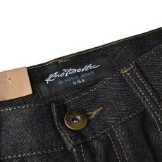 画像4: Kno-betta Baggy Denim Shorts - Raw Black (4)