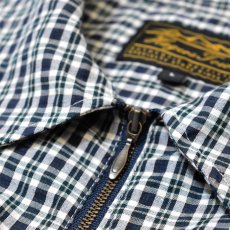 画像3: Hagerstown S/S Full Zip Check Shirts - Ink (3)