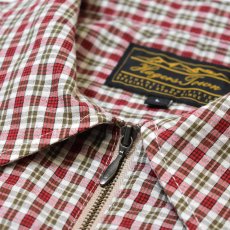 画像3: Hagerstown S/S Full Zip Check Shirts - Carmine (3)