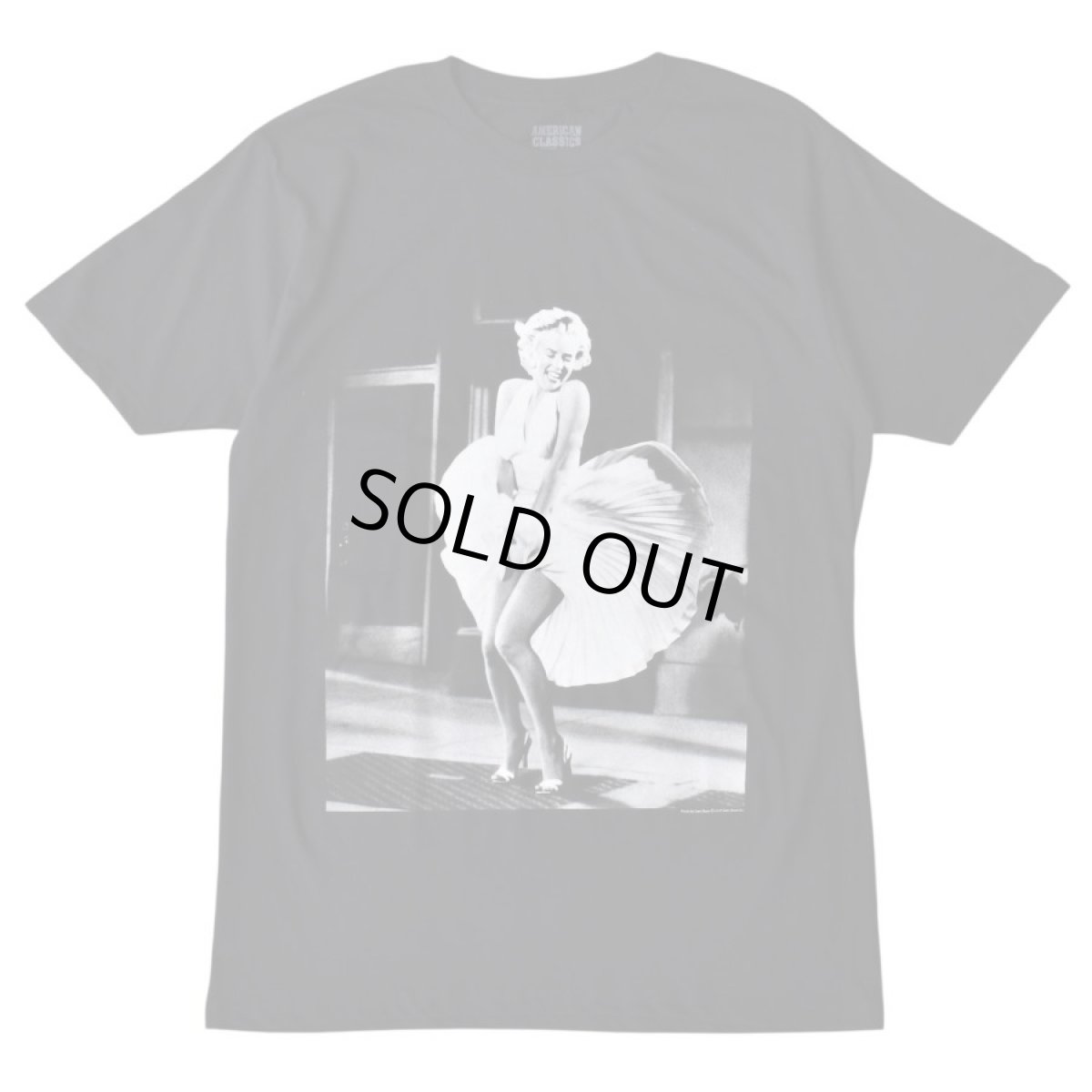 画像1: Marilyn Monroe BW Dress Tee - Black (1)