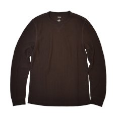 画像1: Sonoma Goods L/S Essential Waffle Thermal - Brown (1)