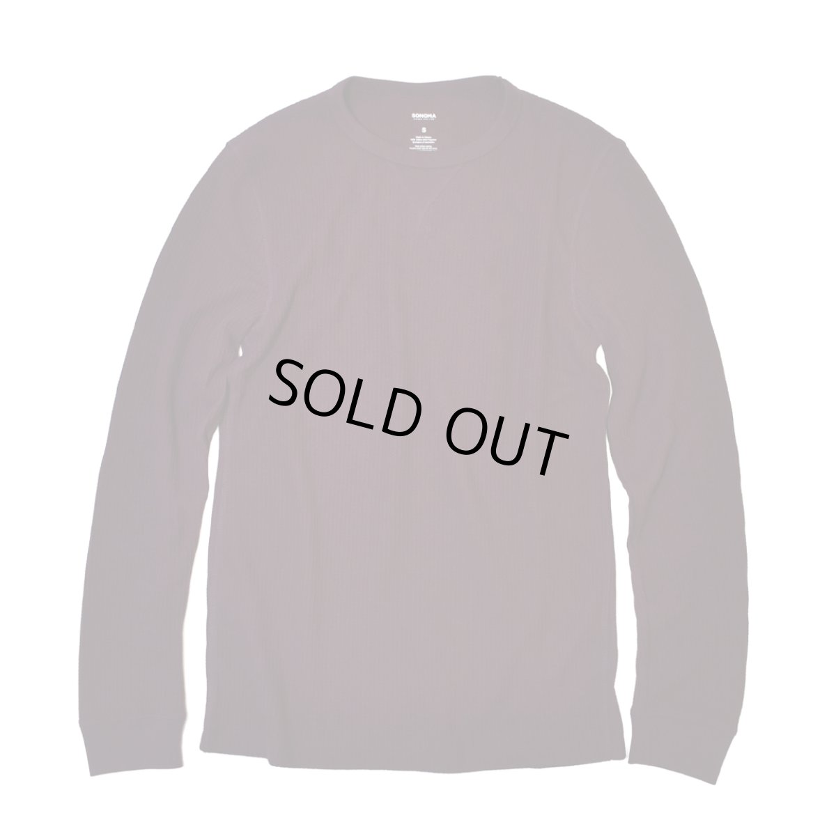 画像1: Sonoma Goods L/S Essential Waffle Thermal - Plum (1)