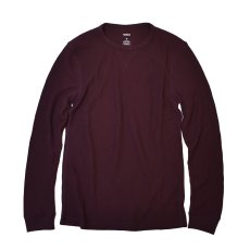 画像1: Sonoma Goods L/S Essential Waffle Thermal - Plum (1)