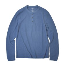 画像1: Sonoma Goods L/S Waffle Henley Thermal - Biplane Blue (1)