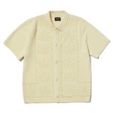 画像1: HUF Plantlife Perforated S/S Knit Top - Natural (1)