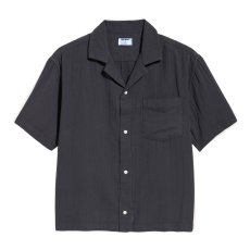 画像1: Old Navy Cropped Heavyweight Camp Shirts - Black (1)