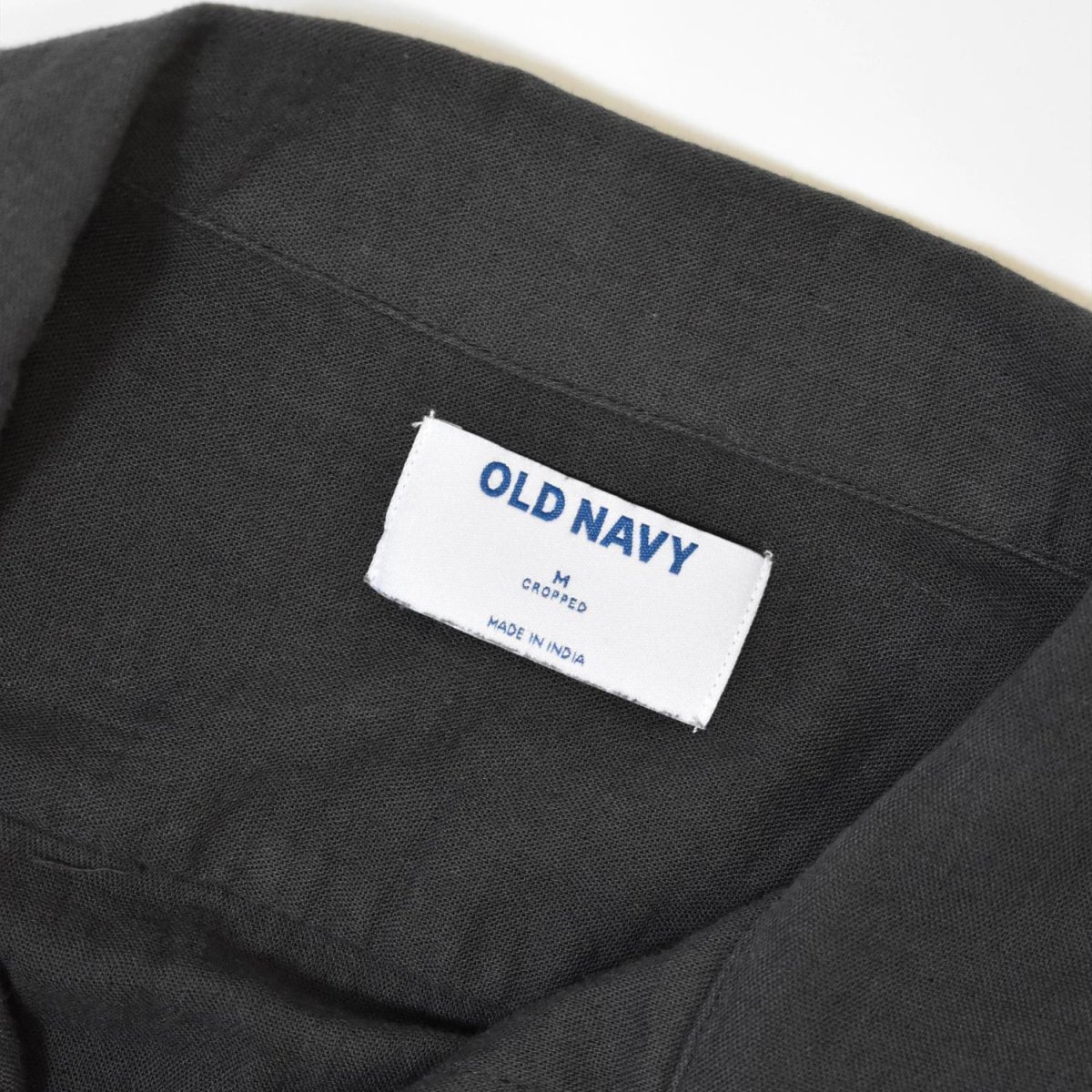 画像3: Old Navy Cropped Heavyweight Camp Shirts - Black (3)