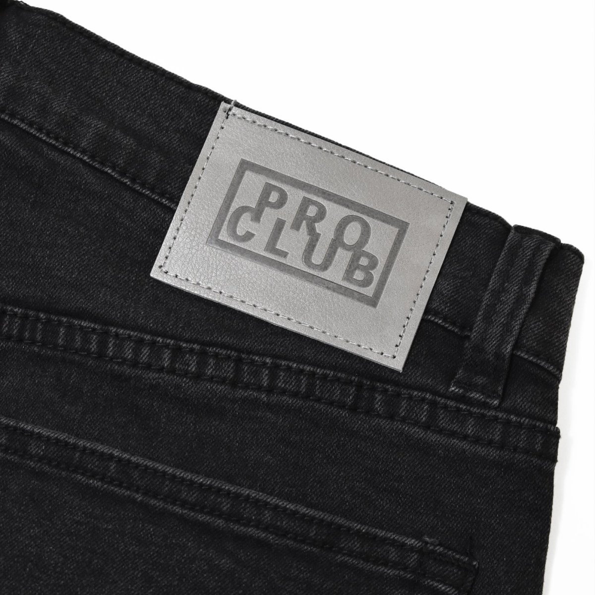 画像5: PRO CLUB Heavyweight Baggy Fit Denim Shorts - Black (5)