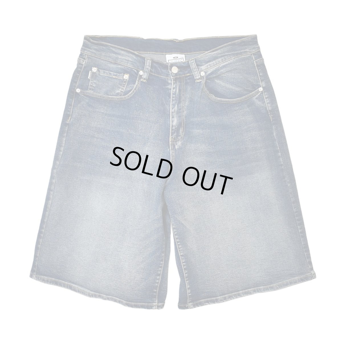 画像1: PRO CLUB Heavyweight Baggy Fit Denim Shorts - Dark Stonewash / プロクラブ ヘビーウェイト バギーフィット デニムショーツ (1)