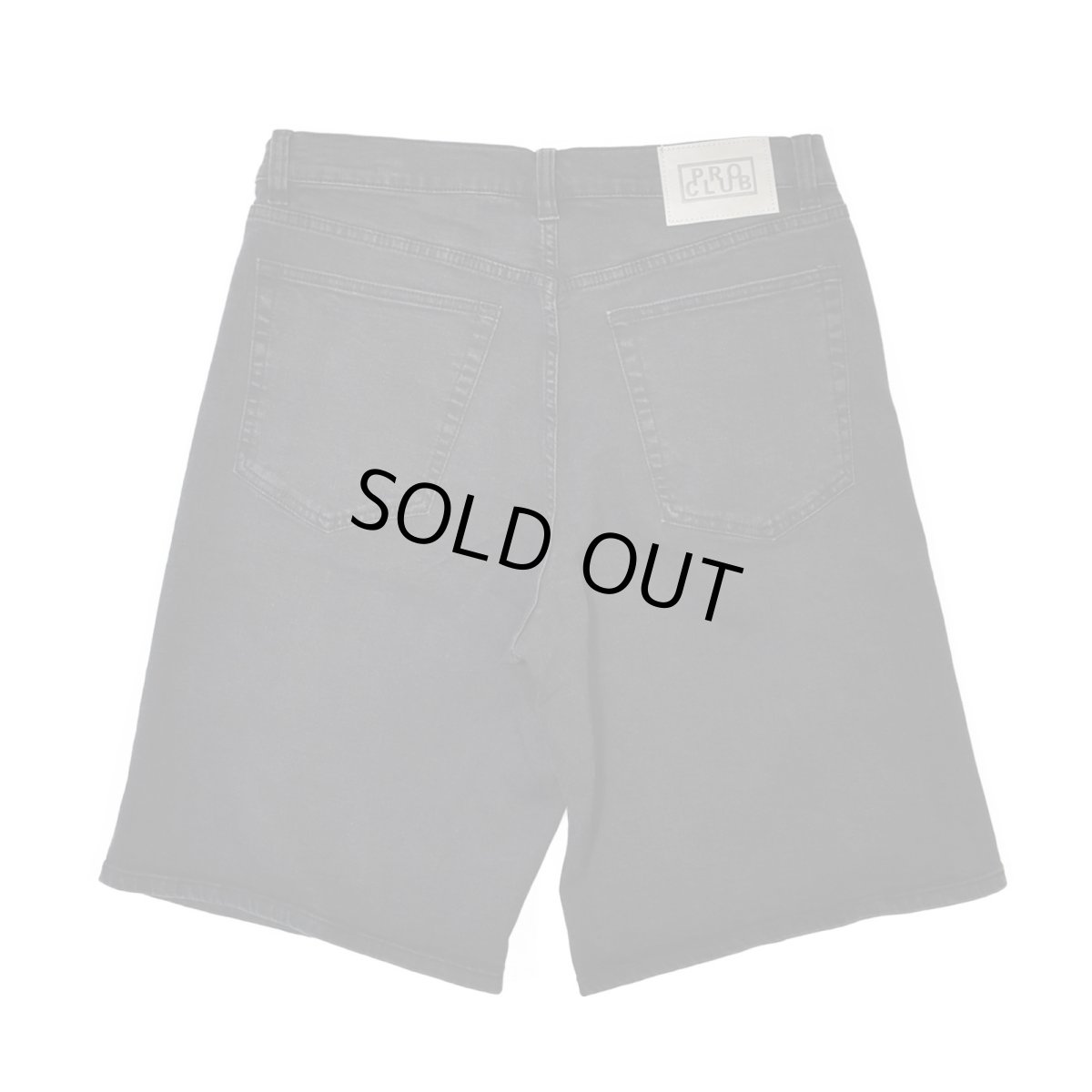 画像2: PRO CLUB Heavyweight Baggy Fit Denim Shorts - Black / プロクラブ ヘビーウェイト バギーフィット デニムショーツ (2)