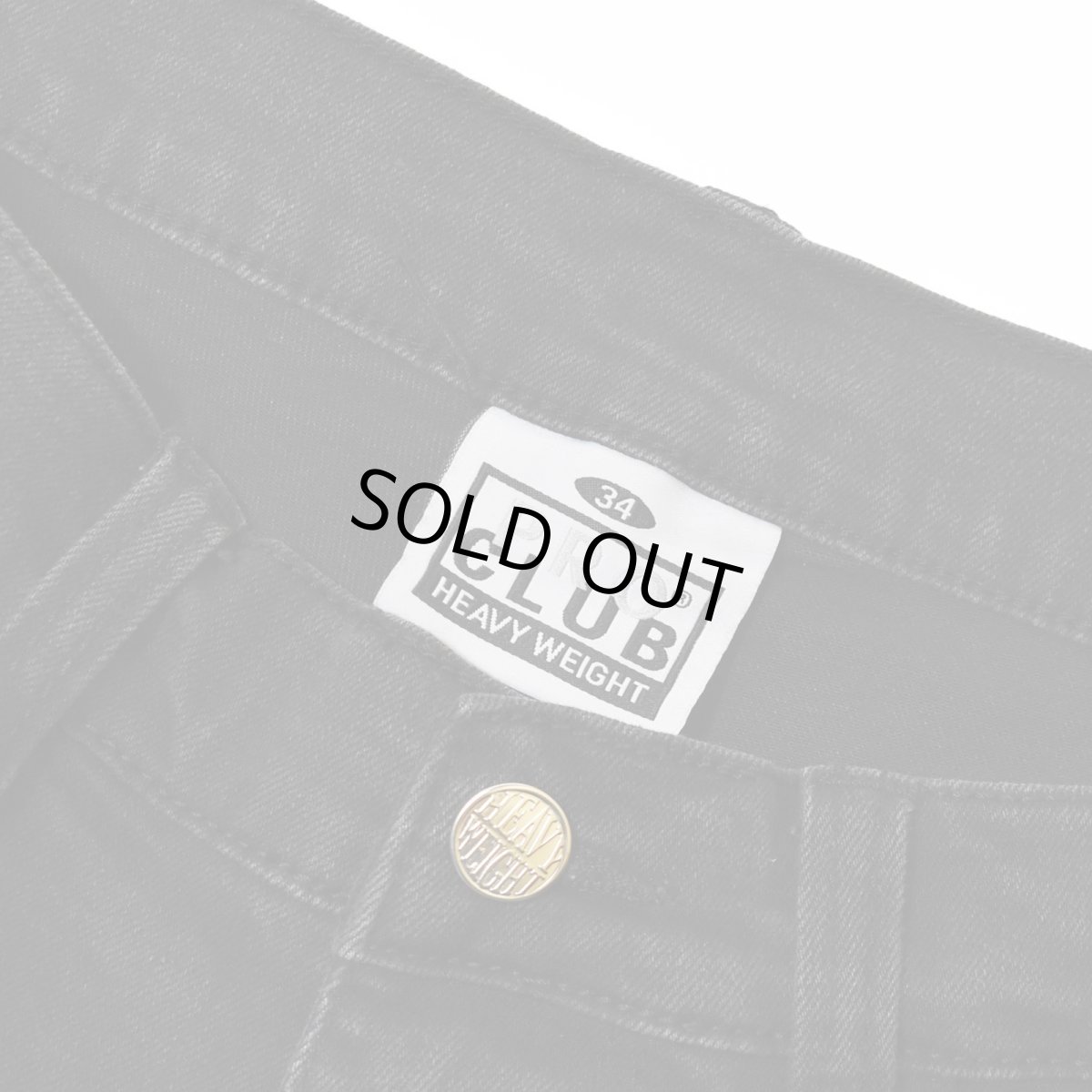 画像3: PRO CLUB Heavyweight Baggy Fit Denim Shorts - Black / プロクラブ ヘビーウェイト バギーフィット デニムショーツ (3)