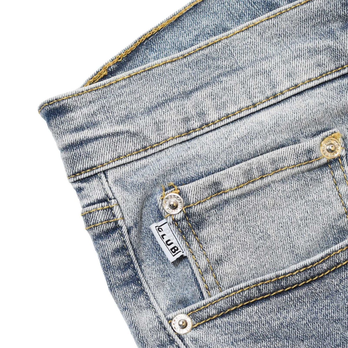 画像4: PRO CLUB Heavyweight Baggy Fit Denim Shorts - Light Stonewash (4)