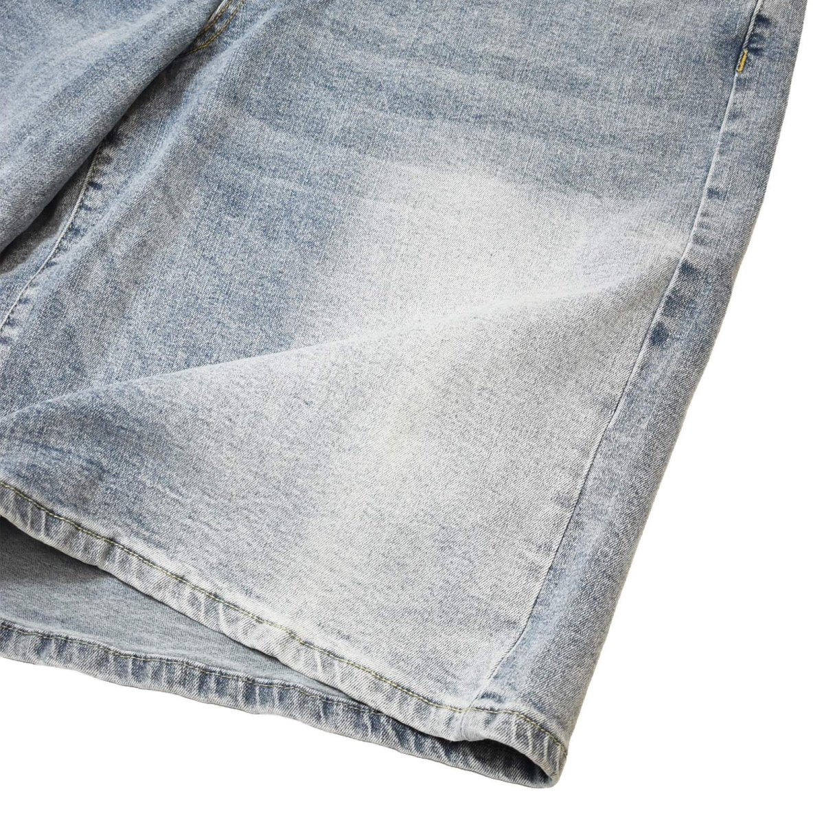 画像5: PRO CLUB Heavyweight Baggy Fit Denim Shorts - Light Stonewash (5)