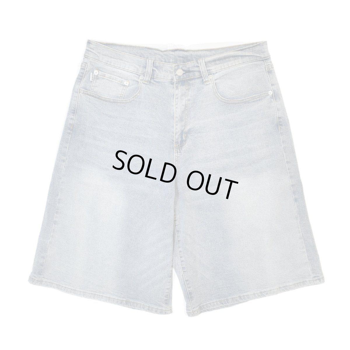 画像1: PRO CLUB Heavyweight Baggy Fit Denim Shorts - Light Stonewash / プロクラブ ヘビーウェイト バギーフィット デニムショーツ (1)