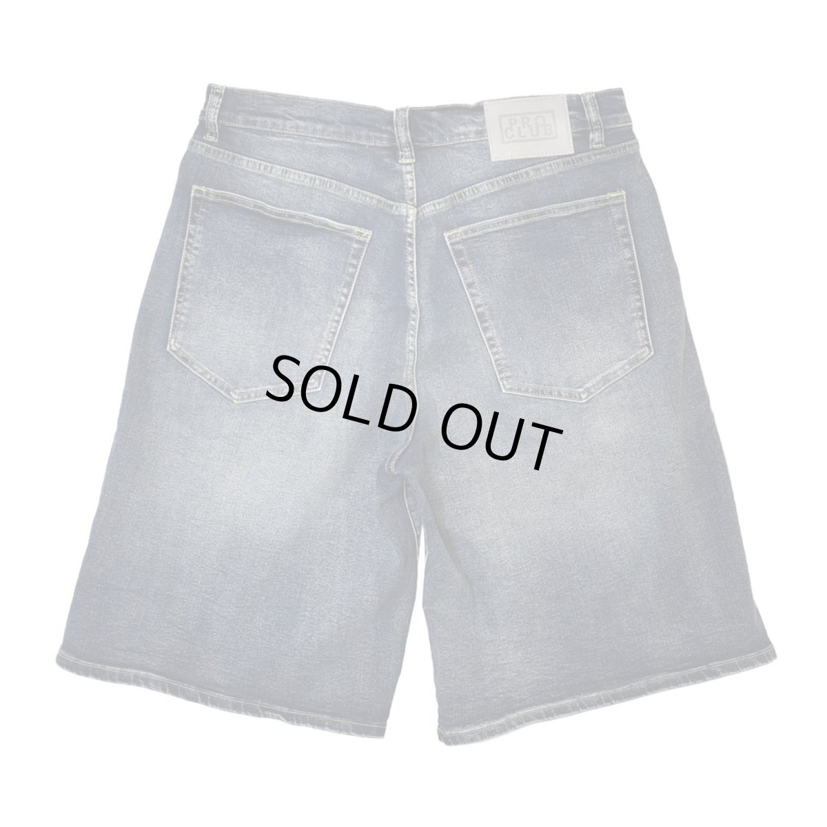 画像2: PRO CLUB Heavyweight Baggy Fit Denim Shorts - Dark Stonewash / プロクラブ ヘビーウェイト バギーフィット デニムショーツ (2)