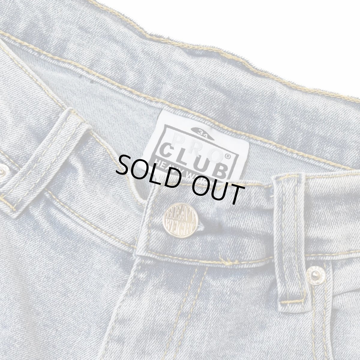 画像3: PRO CLUB Heavyweight Baggy Fit Denim Shorts - Light Stonewash / プロクラブ ヘビーウェイト バギーフィット デニムショーツ (3)