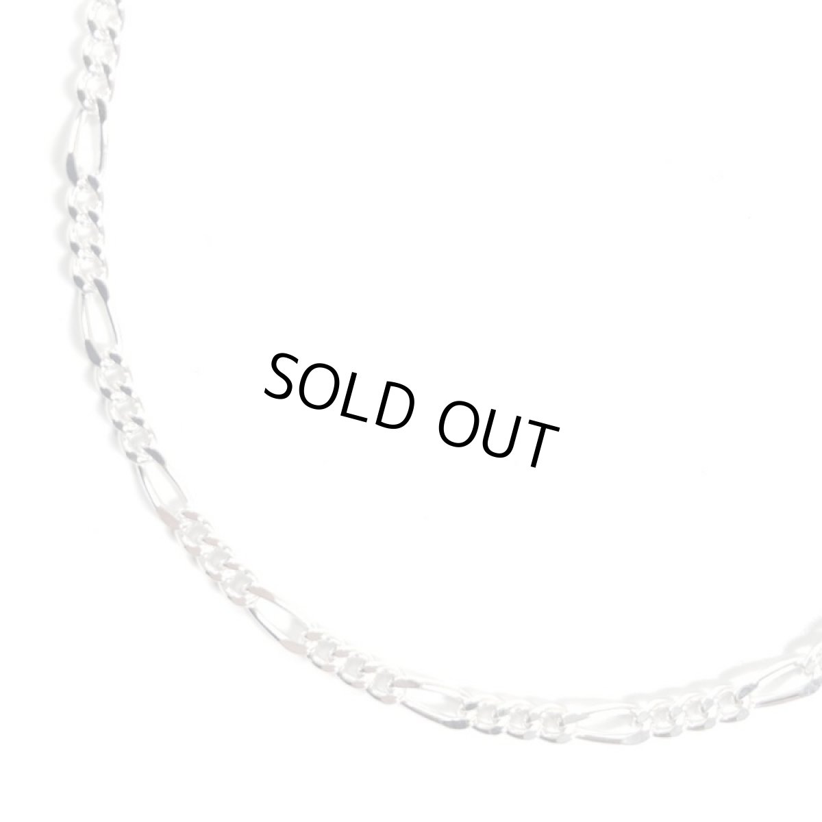 画像1: 925 Sterling Silver 1.5mm Chain Necklace - Figaro (1)