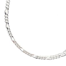 画像1: 925 Sterling Silver 1.5mm Chain Necklace - Figaro (1)
