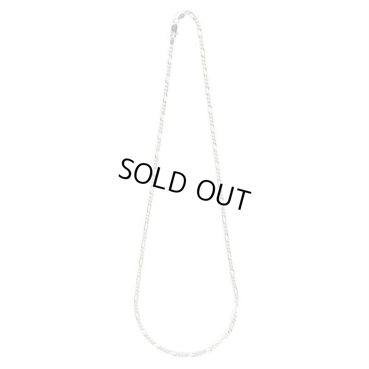 画像2: 925 Sterling Silver 1.5mm Chain Necklace - Figaro (2)