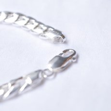 画像2: 925 Sterling Silver 7.5mm Chain Bracelet - Miami Cuban (2)