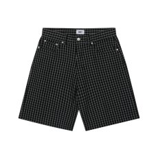 画像1: OBEY Baggy Denim Shorts - Black Multi (1)