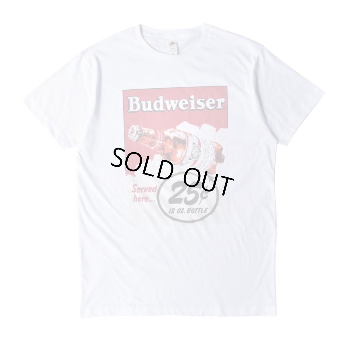 画像1: Budweiser Bud Beer #M8819 T-Shirts White (1)